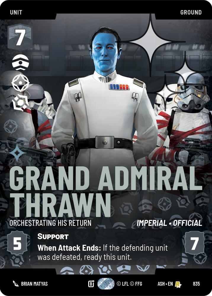 Grand Admiral Thrawn - Orchestrating His Return (Prestige Foil) card image
