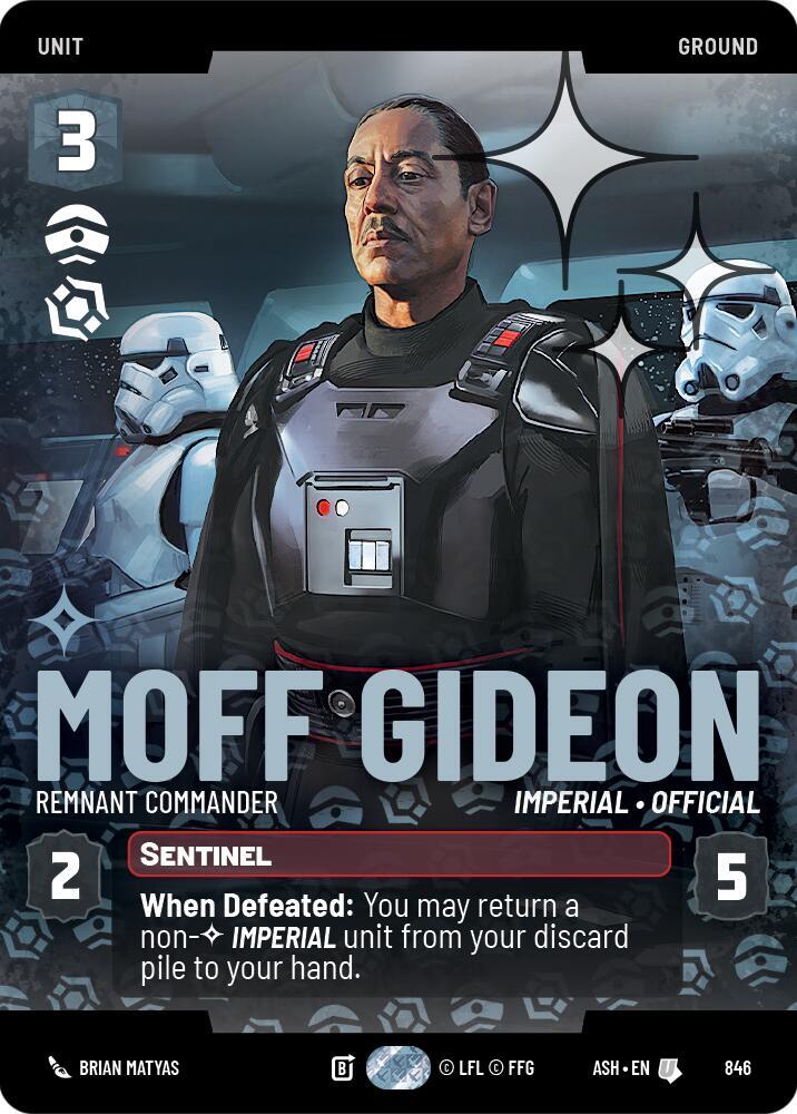 Moff Gideon - Remnant Commander (Prestige Foil) card image