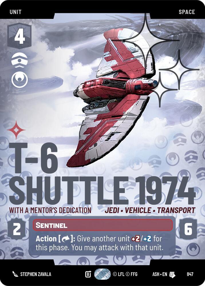 T-6 Shuttle 1974 - With a Mentor's Dedication (Prestige Foil) card image