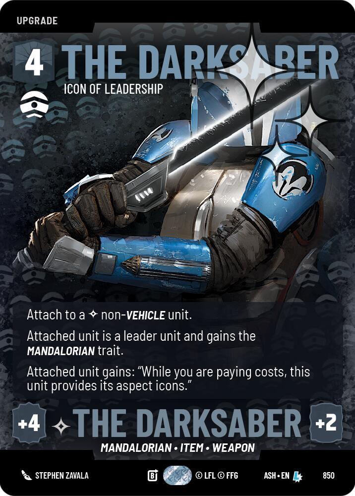 The Darksaber - Icon of Leadership (Prestige Foil) card image