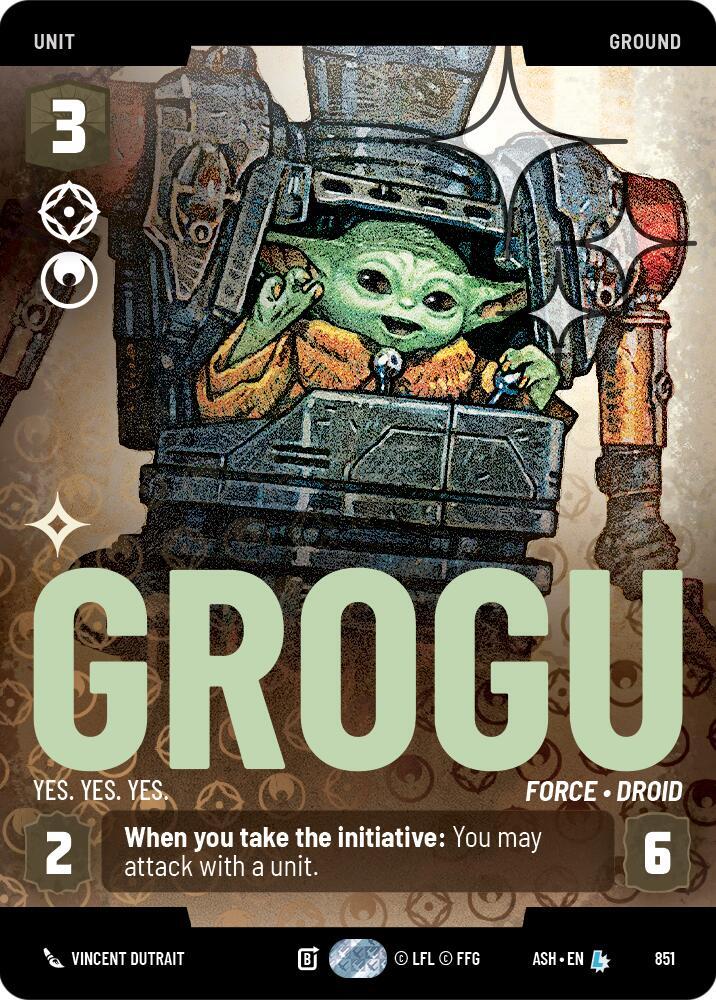 Grogu - Yes. Yes. Yes. (Prestige Foil) card image