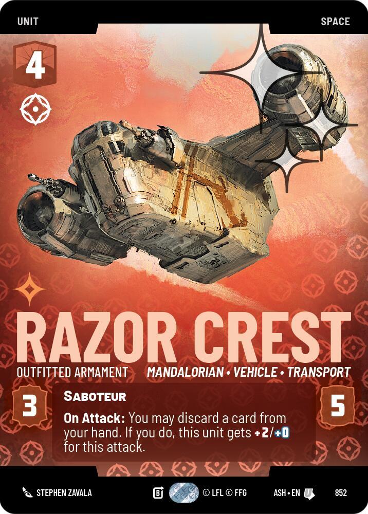 Razor Crest - Outfitted Armament (Prestige Foil) card image