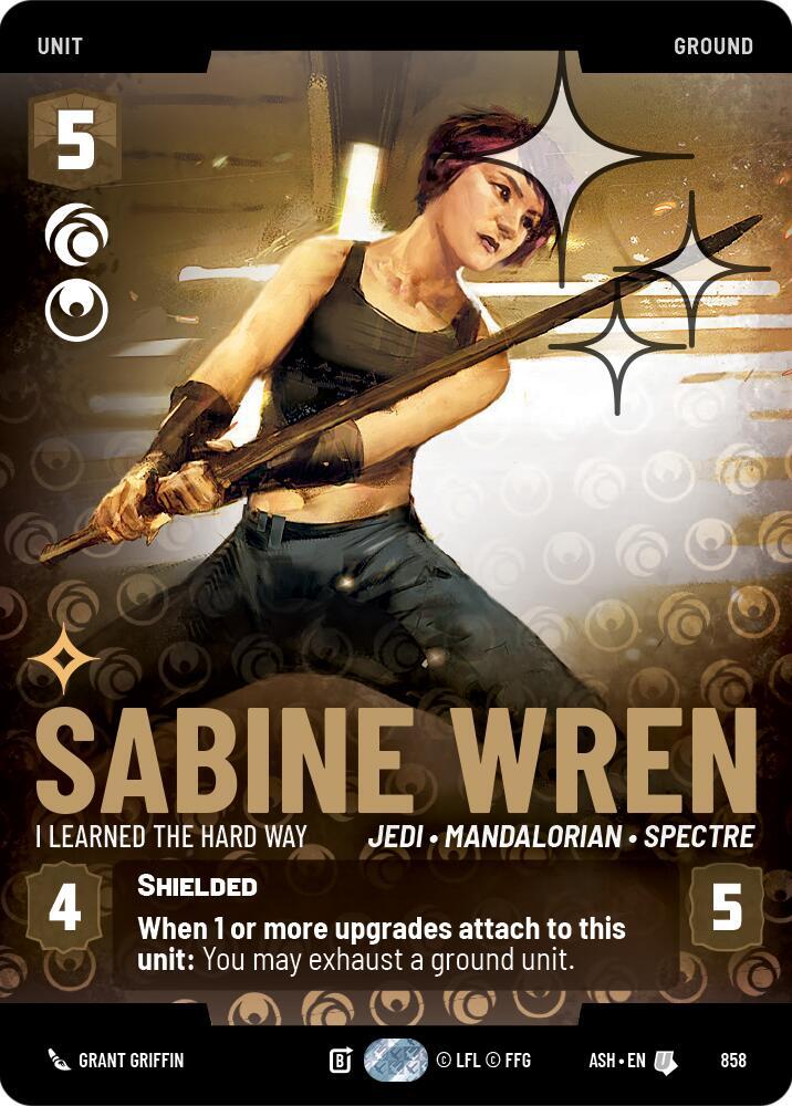 Sabine Wren - I Learned the Hard Way (Prestige Foil) card image