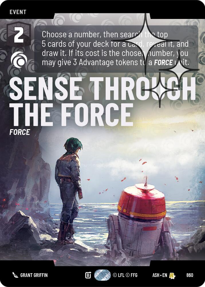 Sense Through the Force (Prestige Foil) card image