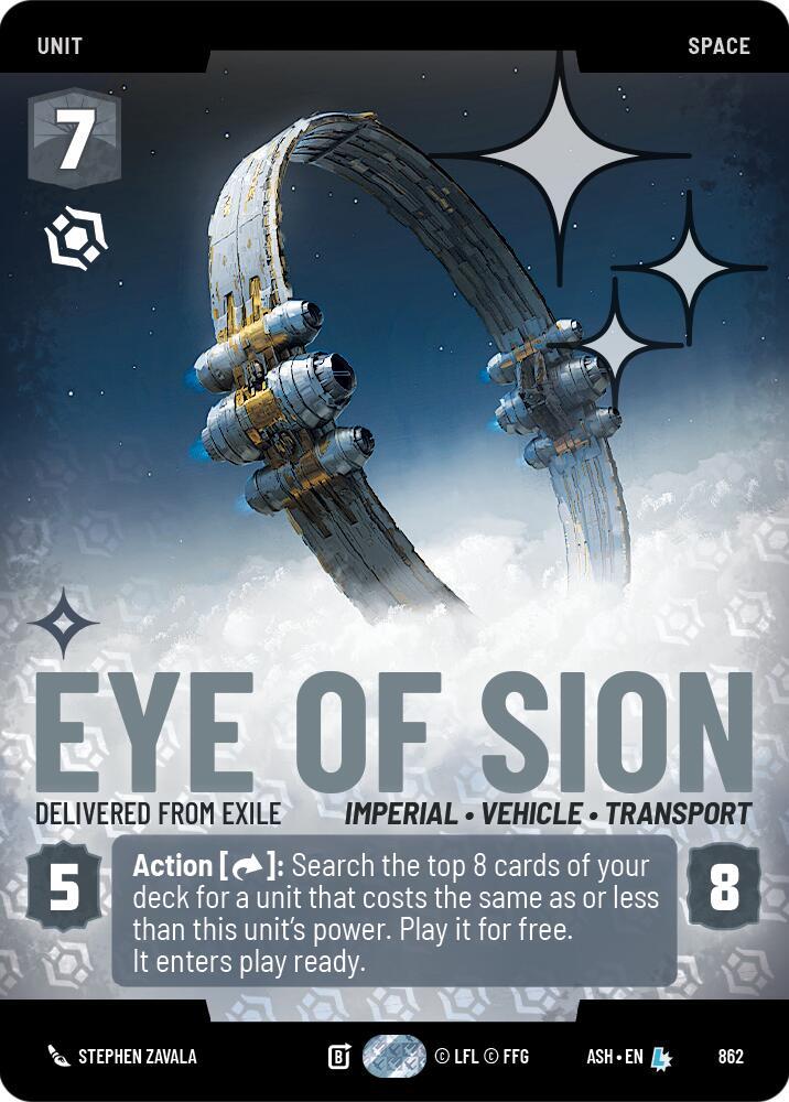 Eye of Sion - Delivered from Exile (Prestige Foil) card image