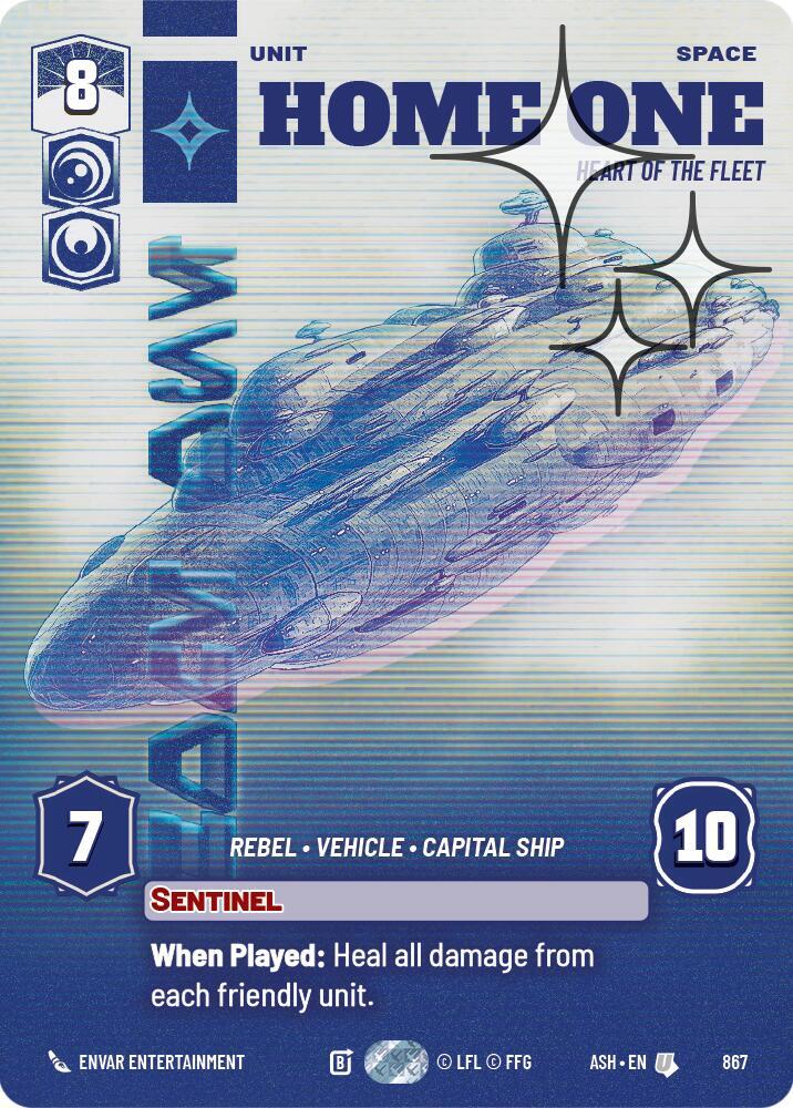 Home One - Heart of the Fleet (Prestige Foil) card image