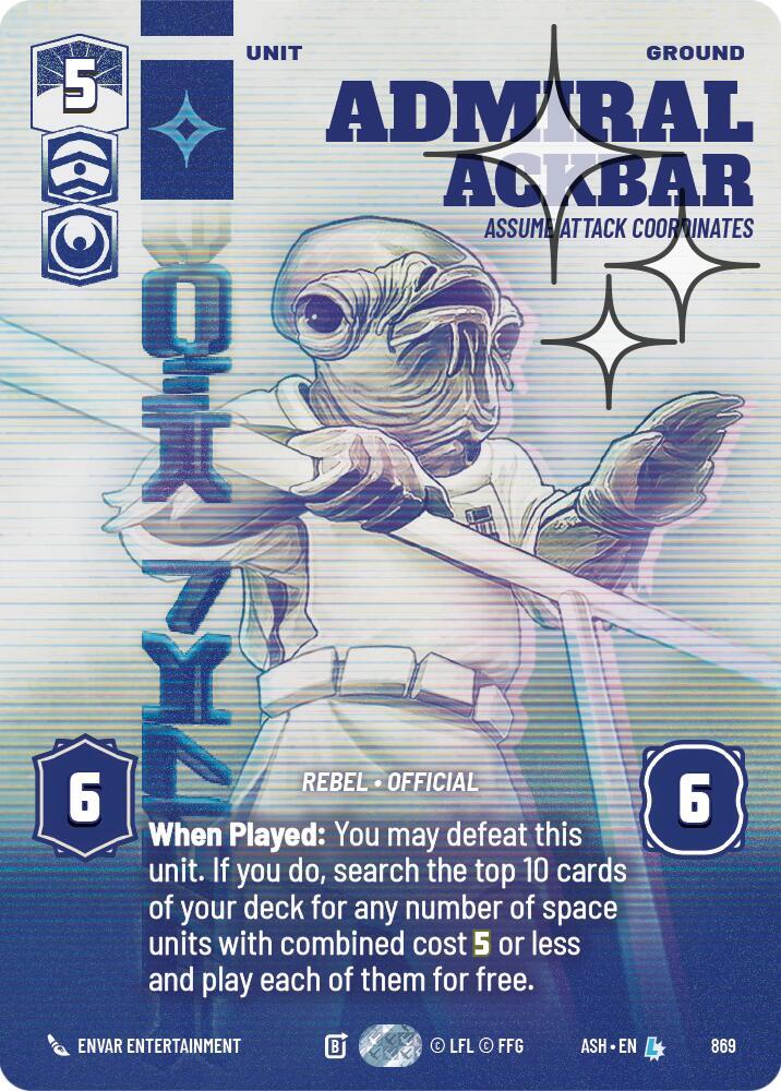 Admiral Ackbar - Assume Attack Coordinates (Prestige Foil) card image