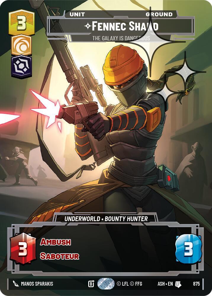 Fennec Shand - The Galaxy Is Dangerous (Prestige Foil) card image