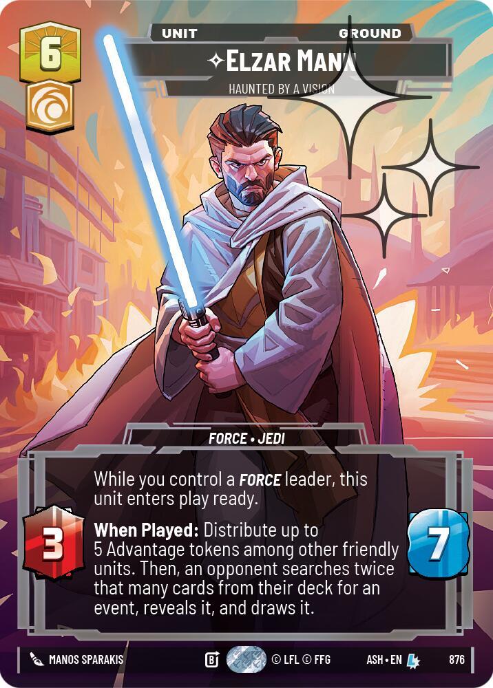 Elzar Mann - Haunted by a Vision (Prestige Foil) card image