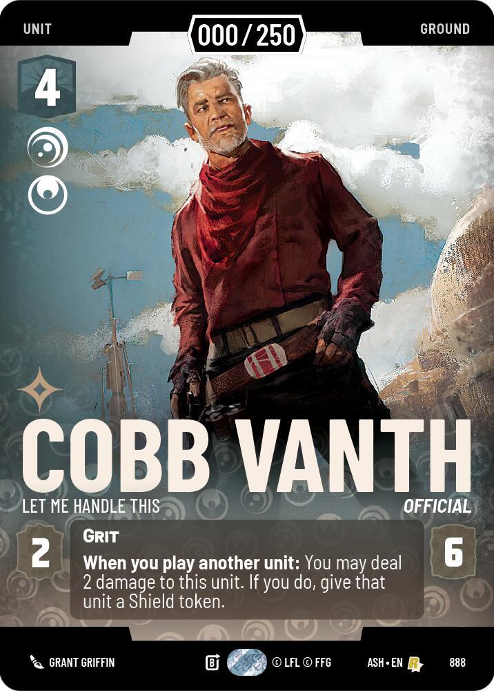 Cobb Vanth - Let Me Handle This (Serialized) card image