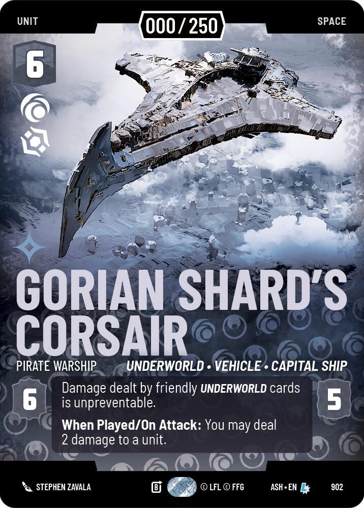 Gorian Shard's Corsair - Pirate Warship (Serialized) card image