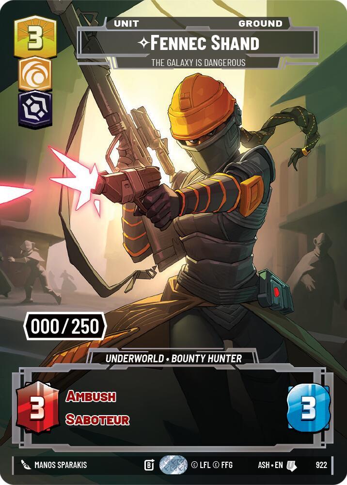 Fennec Shand - The Galaxy Is Dangerous (Serialized) card image