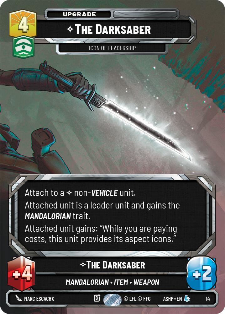The Darksaber - Icon of Leadership card image