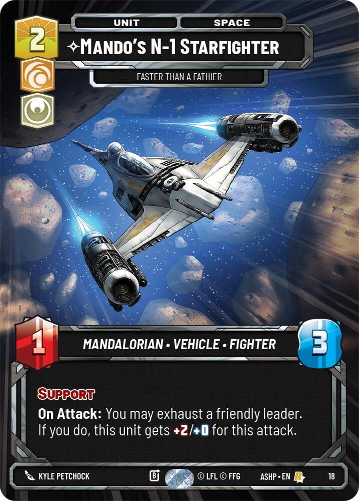 Mando's N-1 Starfighter - Faster than a Fathier card image