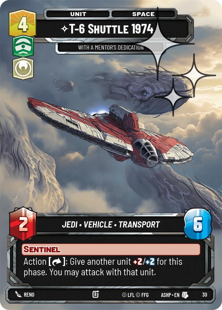 T-6 Shuttle 1974 - With a Mentor's Dedication (Foil) card image