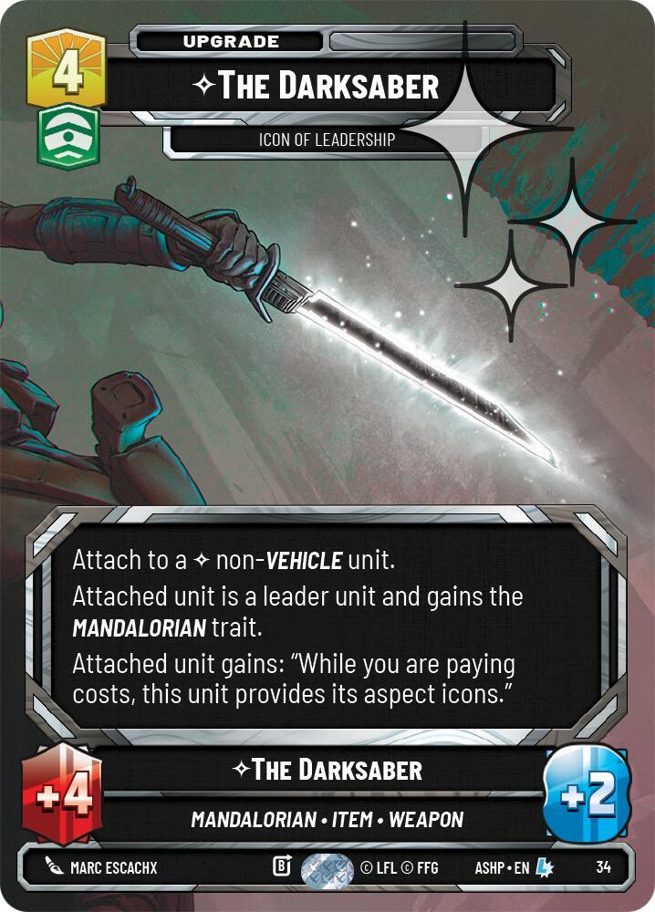 The Darksaber - Icon of Leadership (Foil) card image