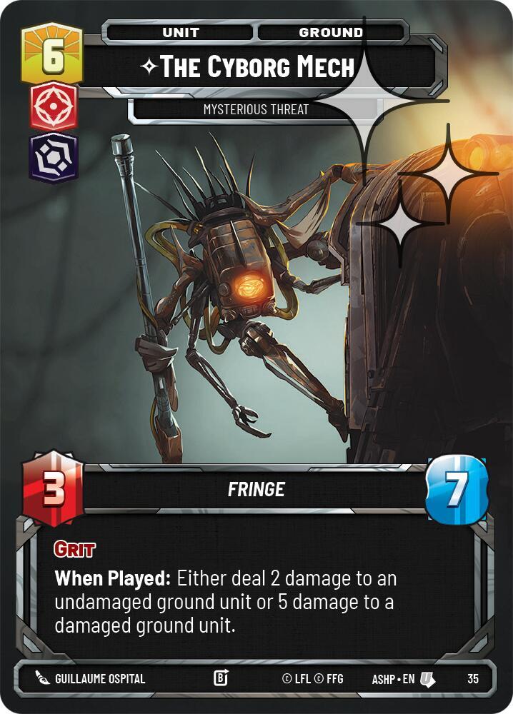 The Cyborg Mech - Mysterious Threat (Foil) card image