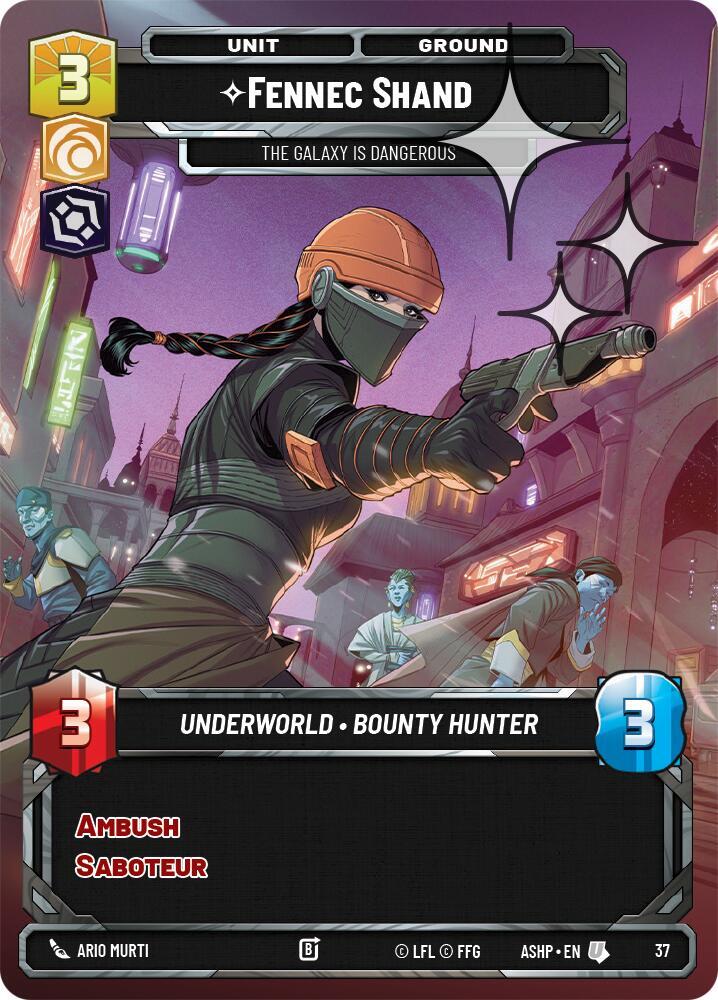 Fennec Shand - The Galaxy Is Dangerous (Foil) card image