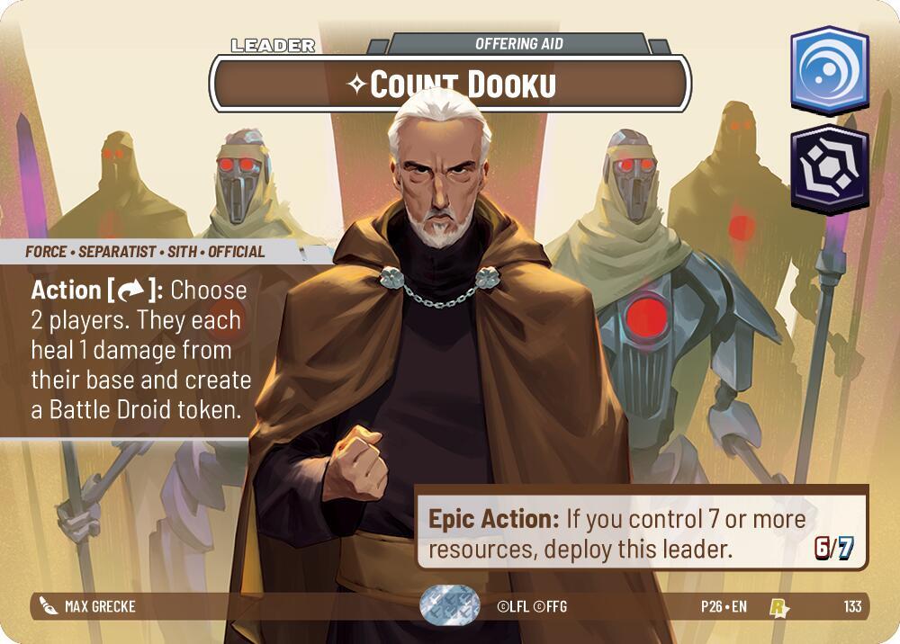 Count Dooku - Offering Aid card image