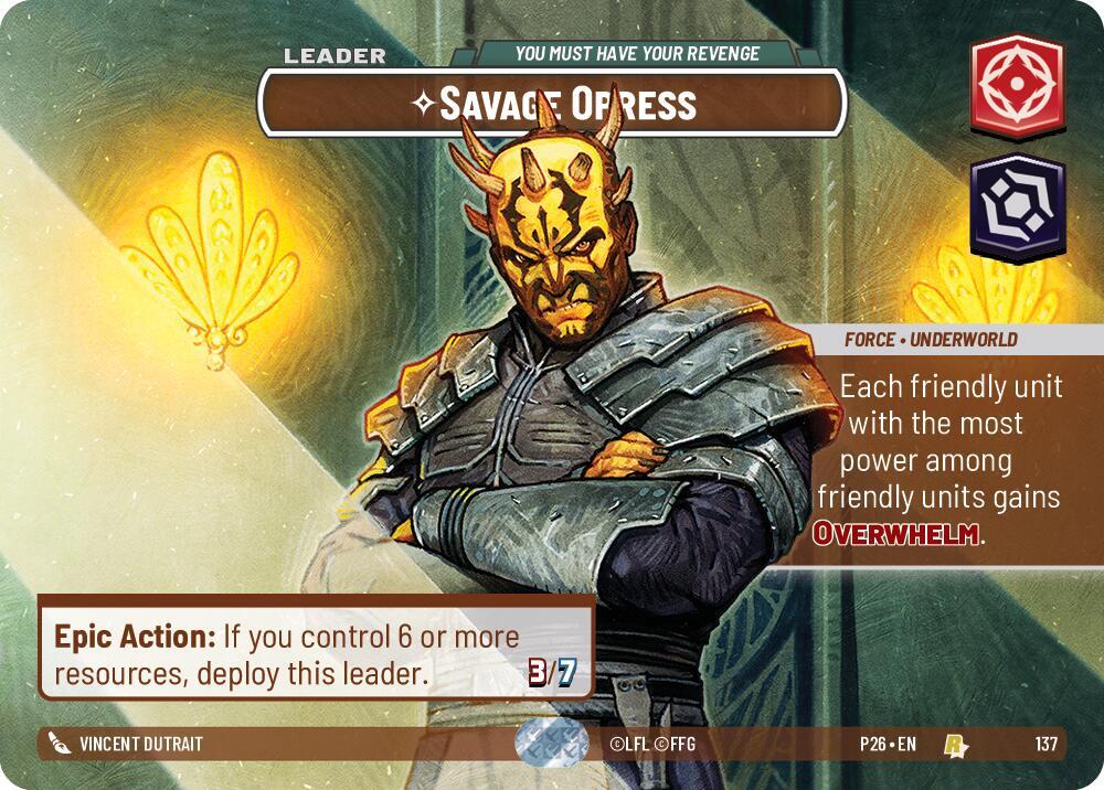 Savage Opress - You Must Have Your Revenge (Prize Wall) card image