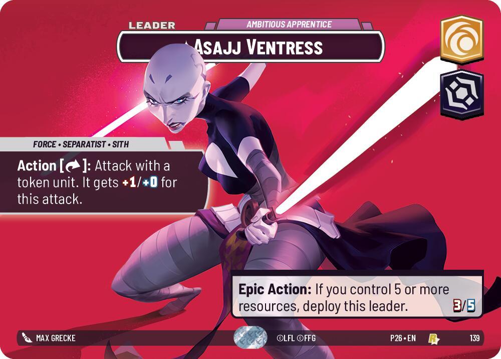 Asajj Ventress - Ambitious Apprentice (Prize Wall) card image