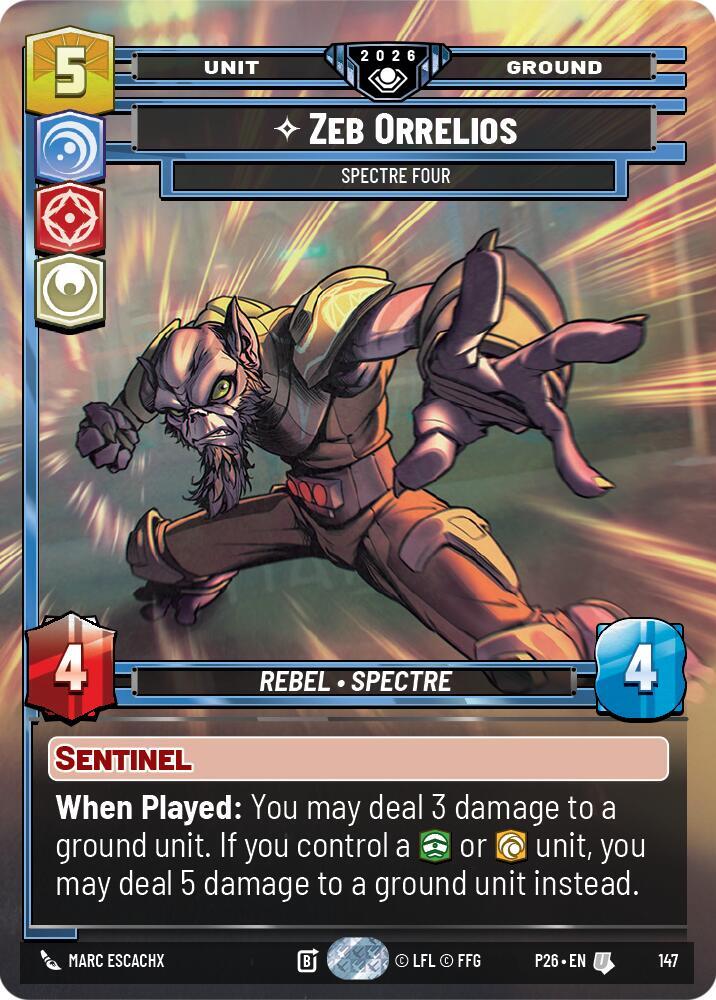 Zeb Orellios - Spectre Four (Prize Wall) card image