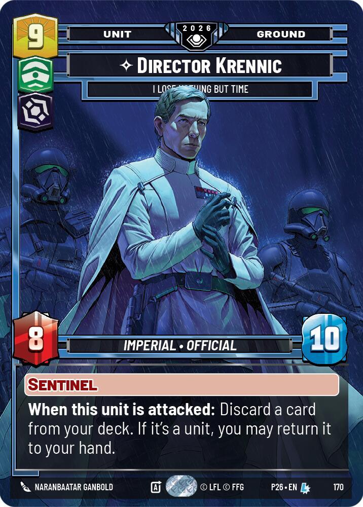 Director Krennic - I Lose Nothing But Time card image