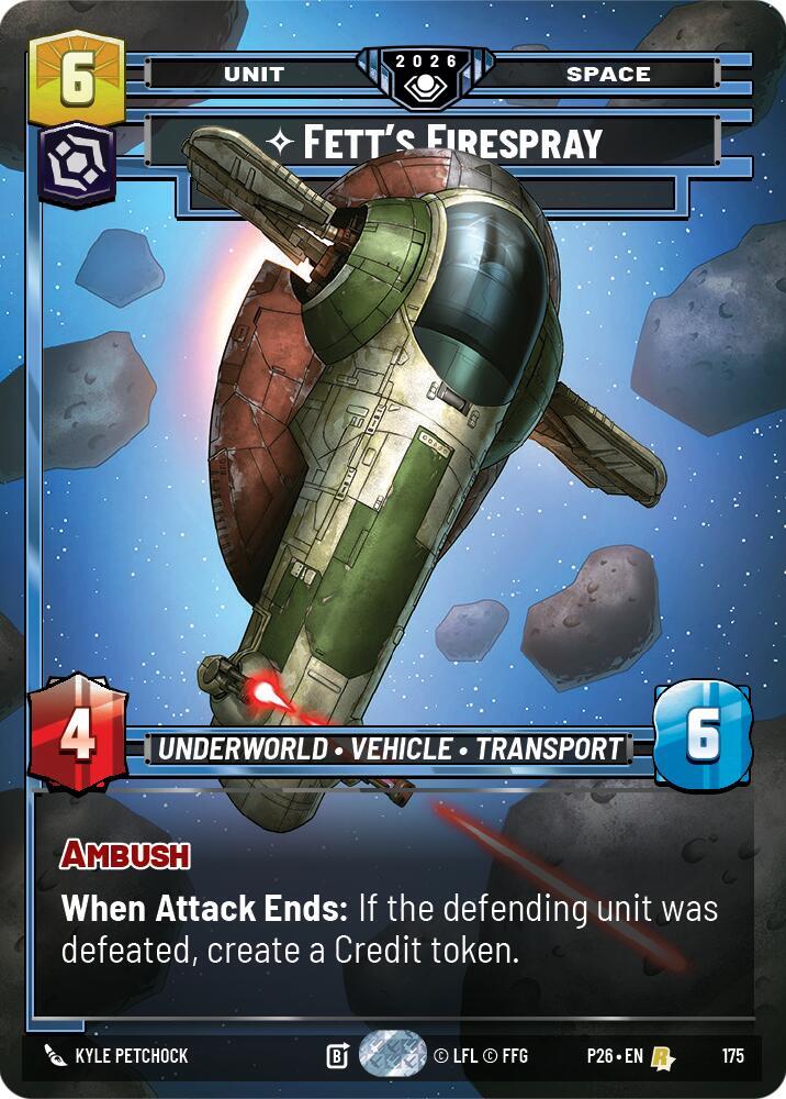 Fett's Firespray - In Pursuit card image