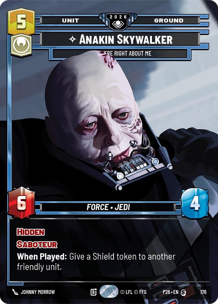 Anakin Skywalker - You Were Right About Me card image