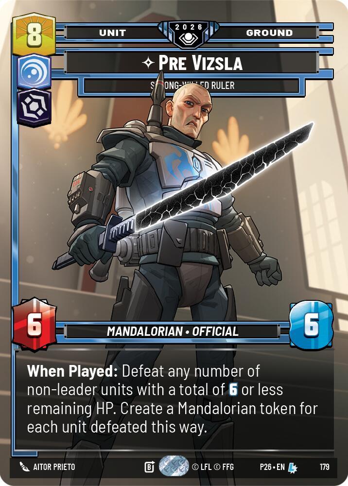 Pre Vizsla - Strong-Willed Ruler card image