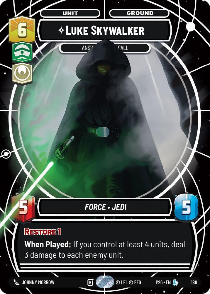 Luke Skywalker - Answering the Call card image