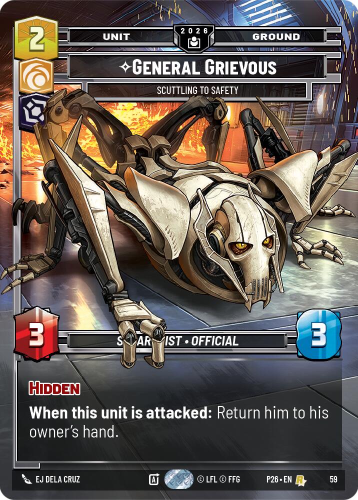 General Grievous - Scuttling to Safety card image