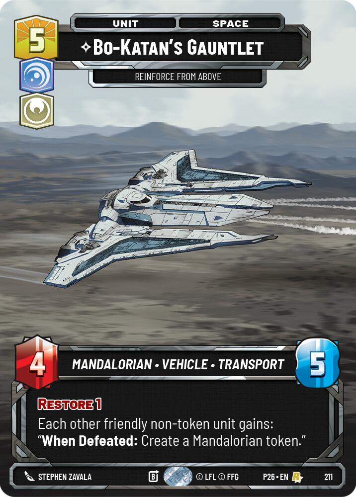 Bo-Katan's Gauntlet - Reinforce from Above card image