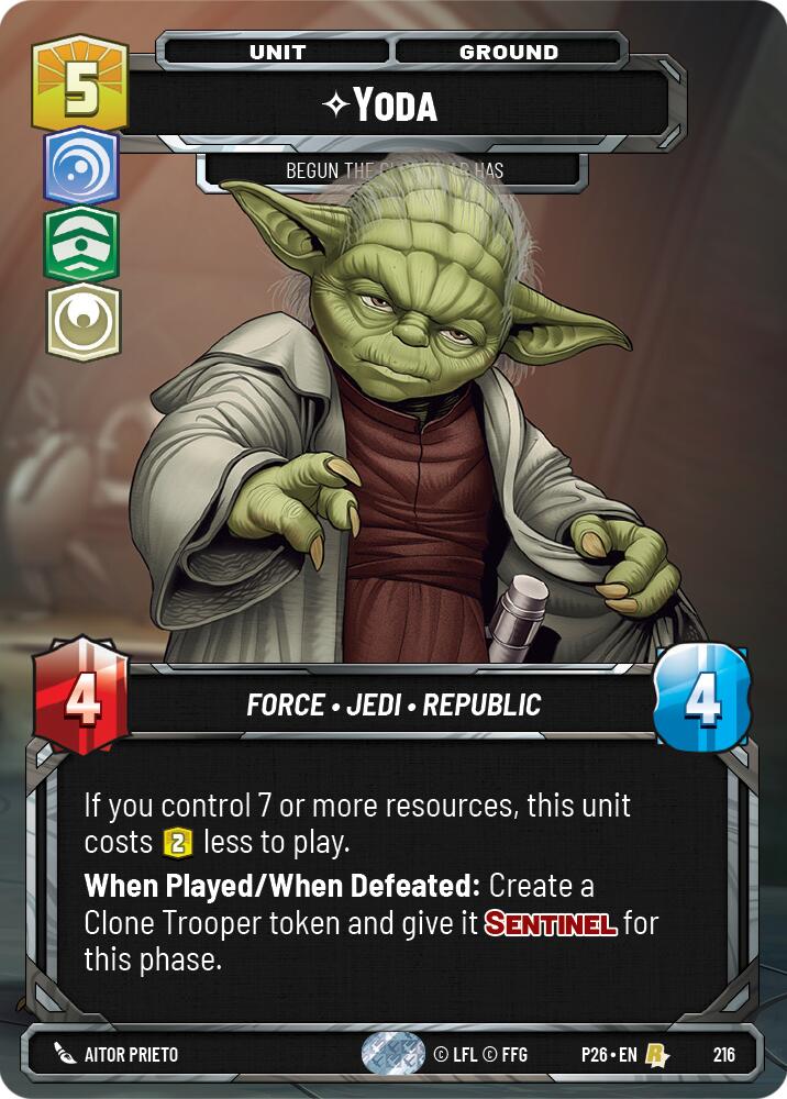 Yoda - Begun, the Clone War Has (Foil) card image