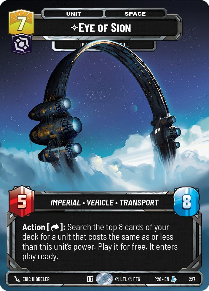 Eye of Sion - Delivered from Exile (Foil) card image