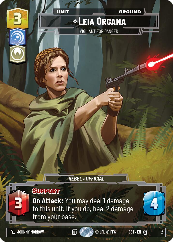 Leia Organa - Vigilant for Danger (Costco Exclusive) card image
