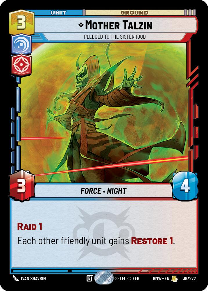 Mother Talzin - Pledged to the Sisterhood card image
