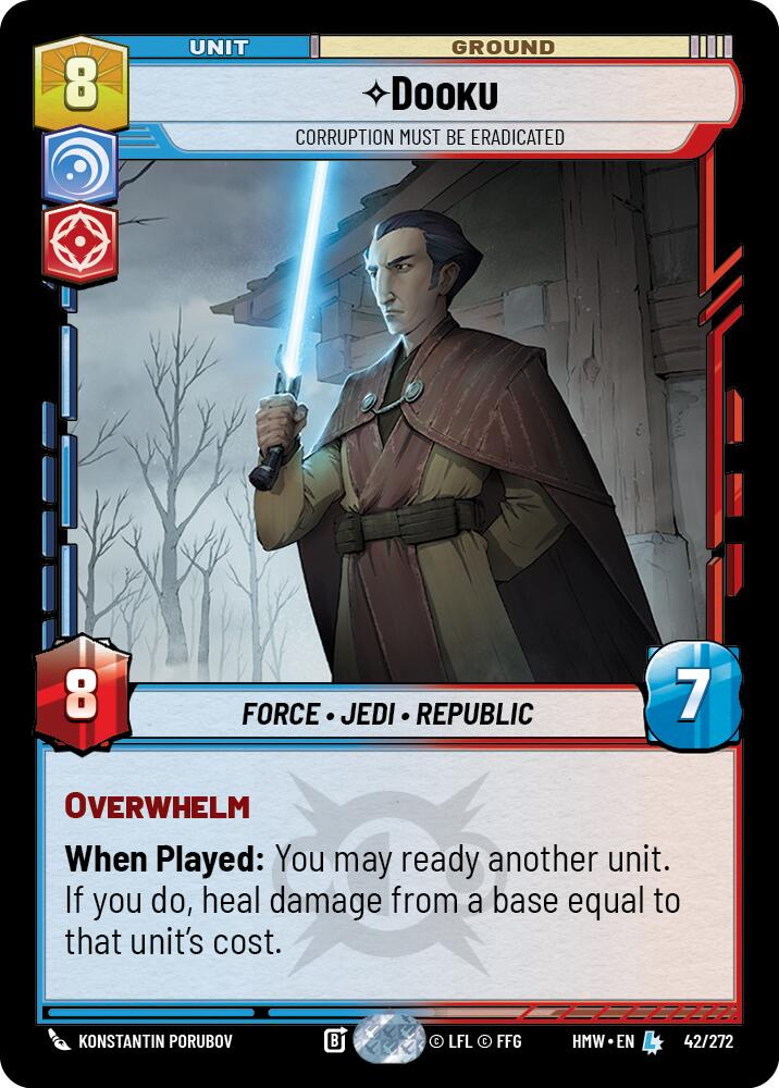 Dooku - Corruption Must Be Eradicated card image