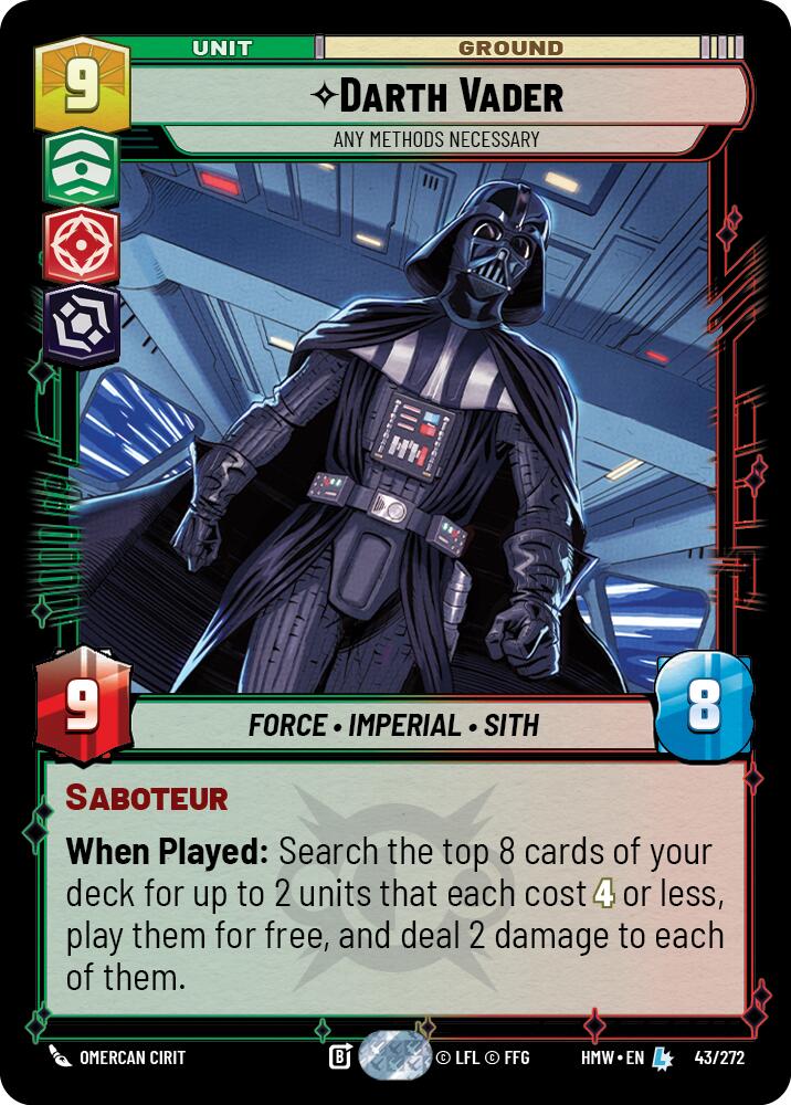 Darth Vader - Any Methods Necessary card image
