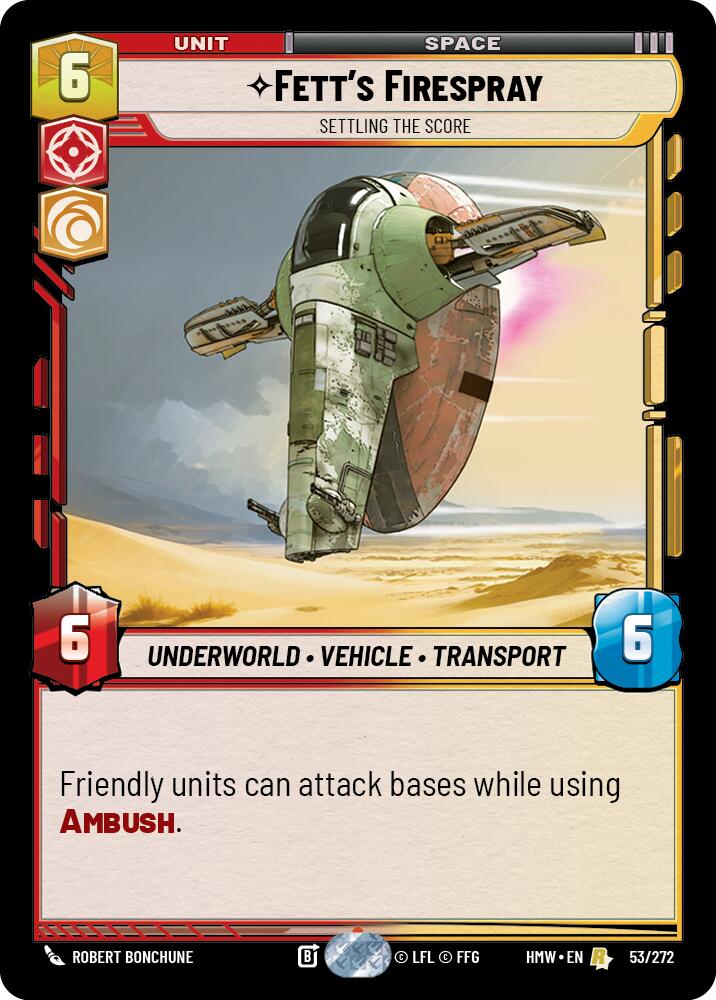 Fett's Firespray - Settling the Score card image