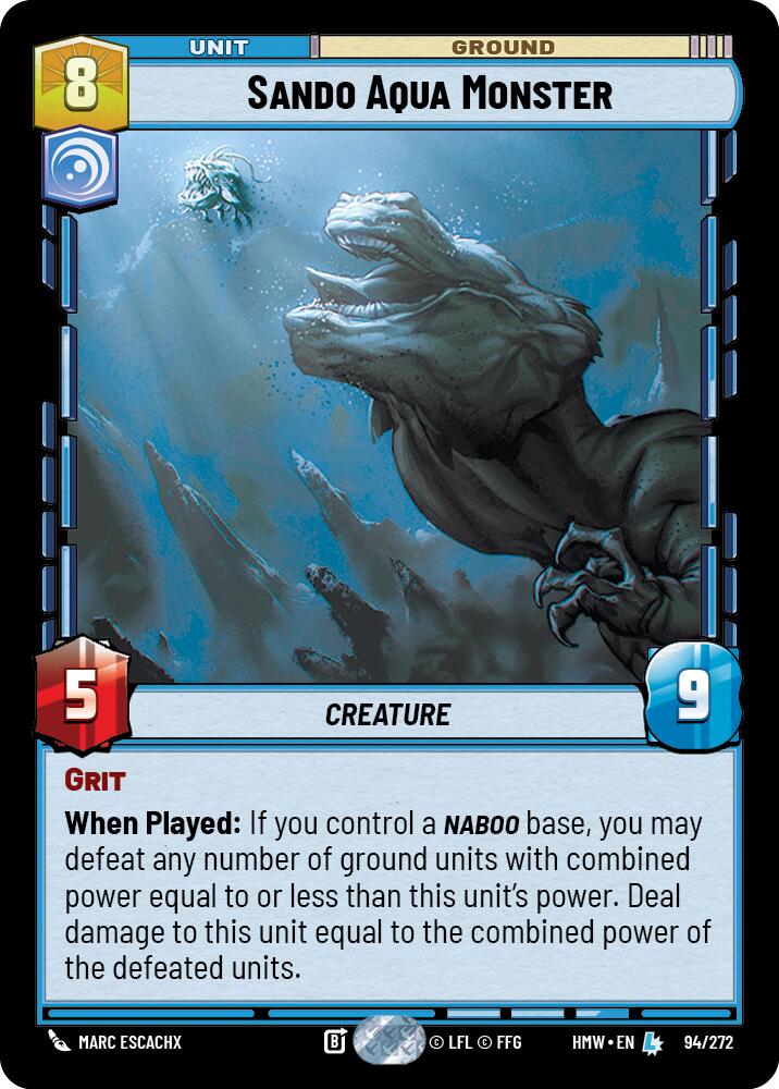 Sando Aqua Monster card image
