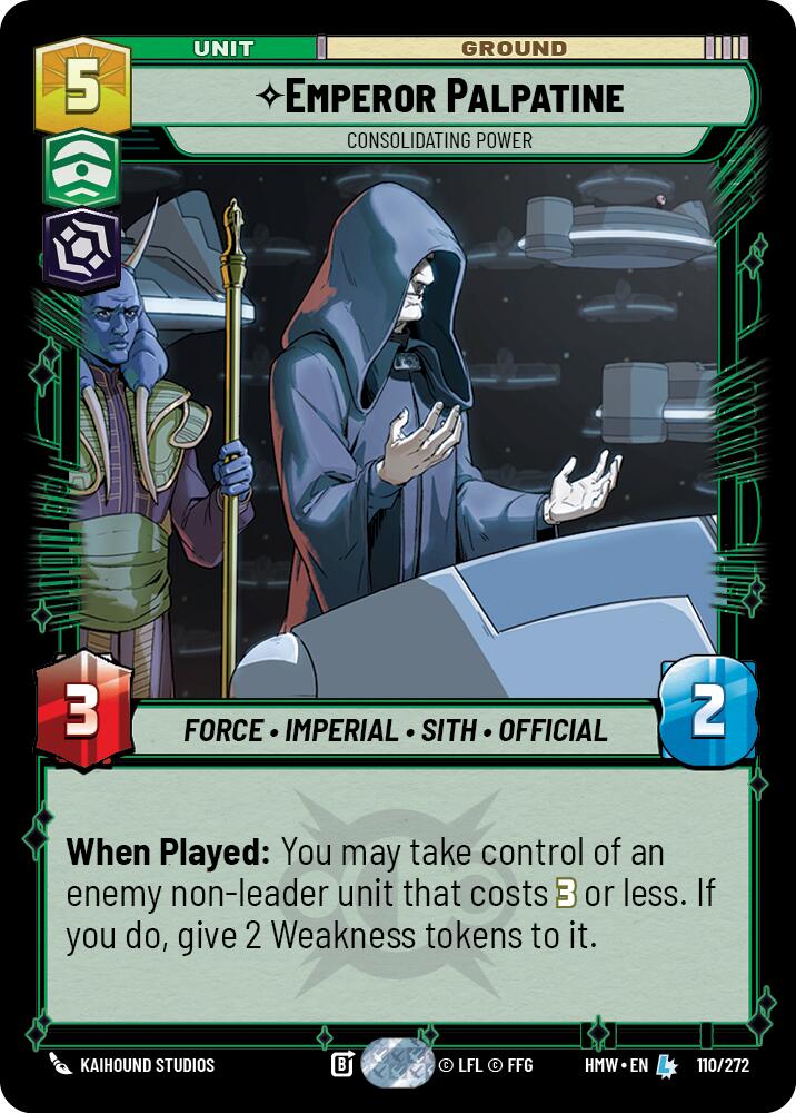 Emperor Palpatine - Consolidating Power card image