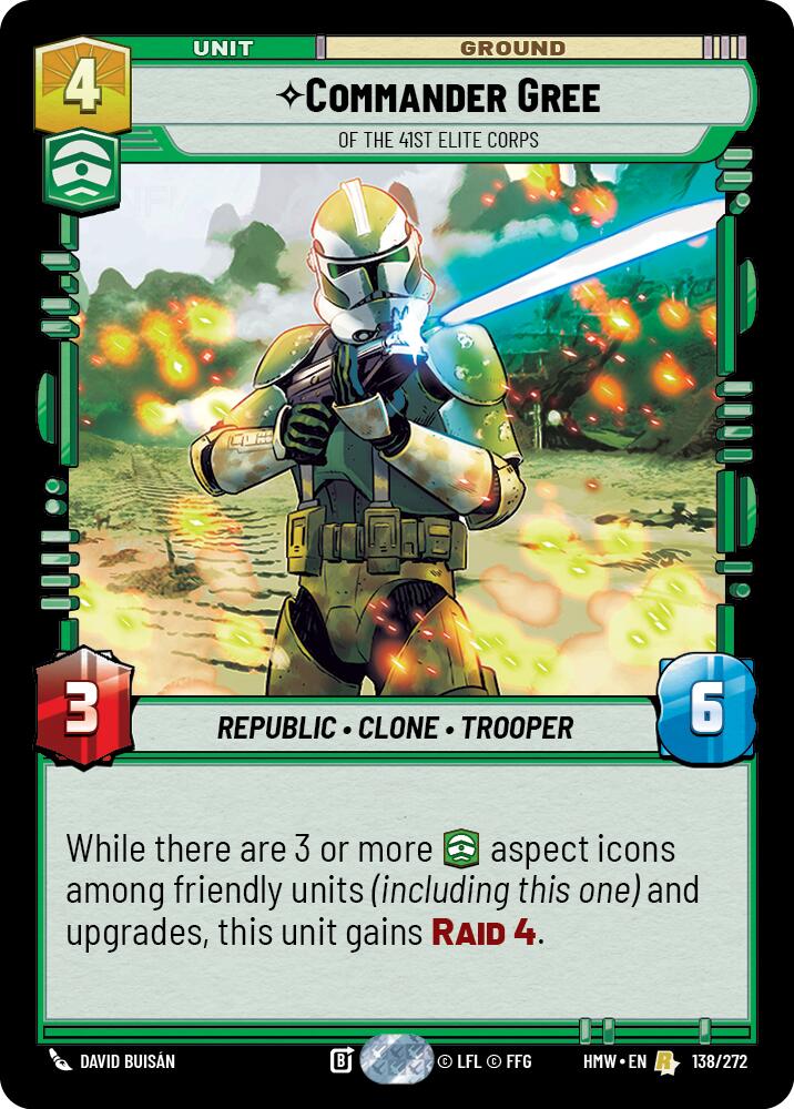Commander Gree - Of the 41st Elite Corps card image