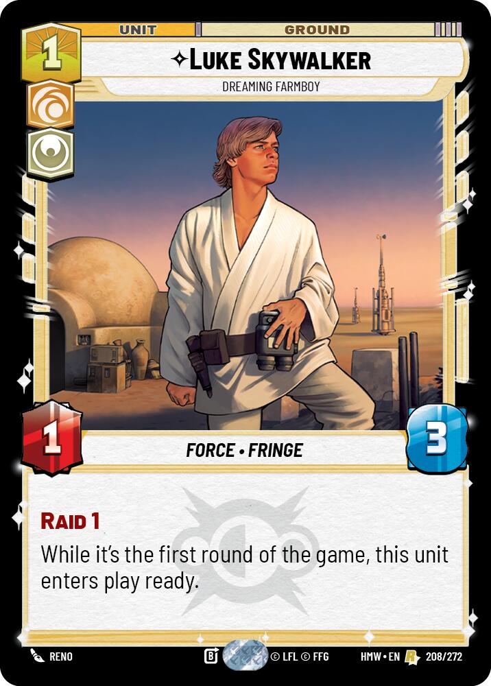 Luke Skywalker - Dreaming Farmboy card image