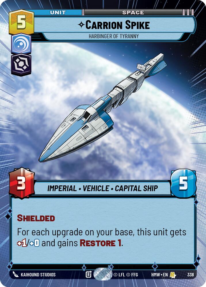 Carrion Spike - Harbinger of Tyranny (Hyperspace) card image