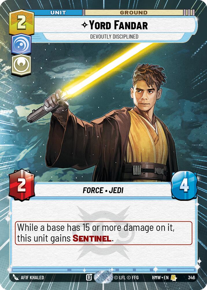 Yord Fandar - Devoutly Disciplined (Hyperspace) card image