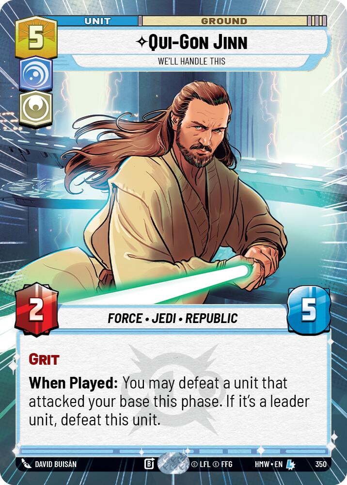 Qui-Gon Jinn - We'll Handle This (Hyperspace) card image