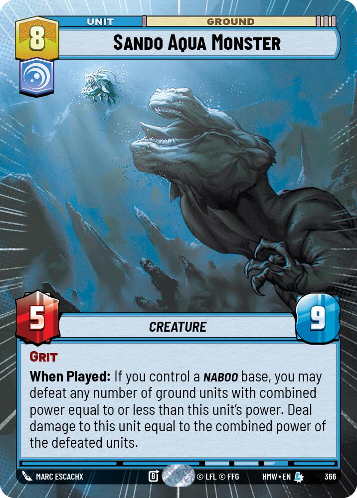 Sando Aqua Monster (Hyperspace) card image