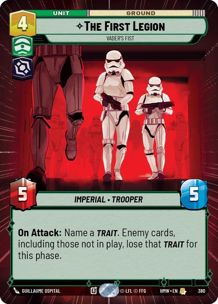 The First Legion - Vader's Fist (Hyperspace) card image