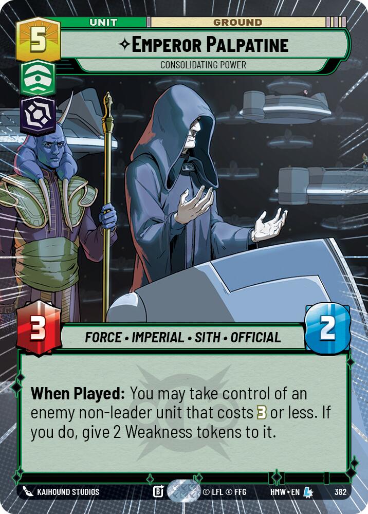 Emperor Palpatine - Consolidating Power (Hyperspace) card image